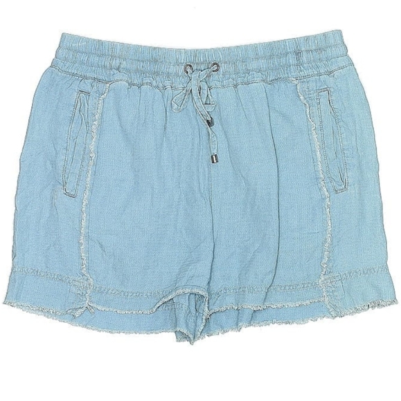 🫰 $98 Splendid Chambray High Rise Shorts Stretchy Waist - Picture 1 of 1